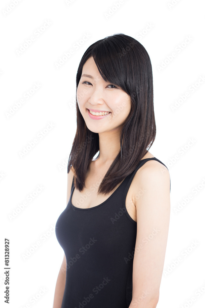 笑顔の女性