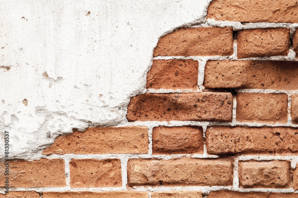 Obraz premium brick wall broken in Background