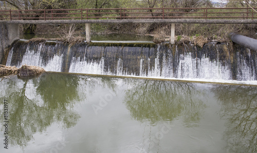 water overflow  in lake of Ioannina