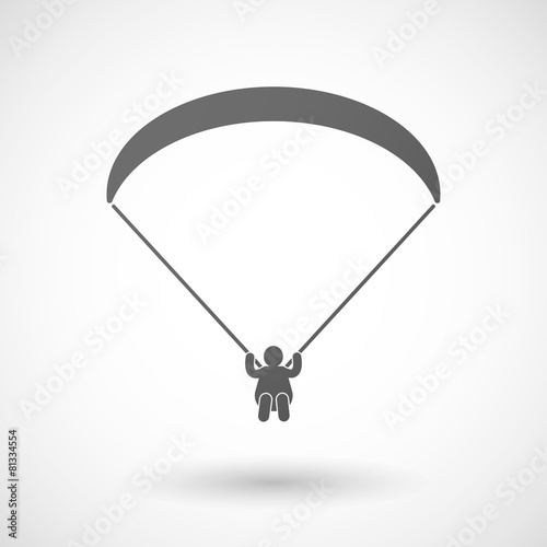 Grey paraglider