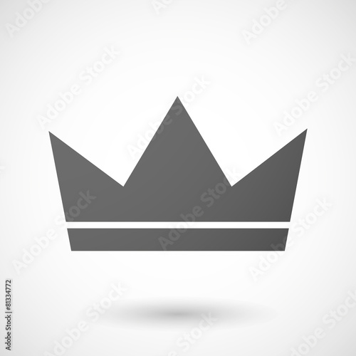 Grey crown icon