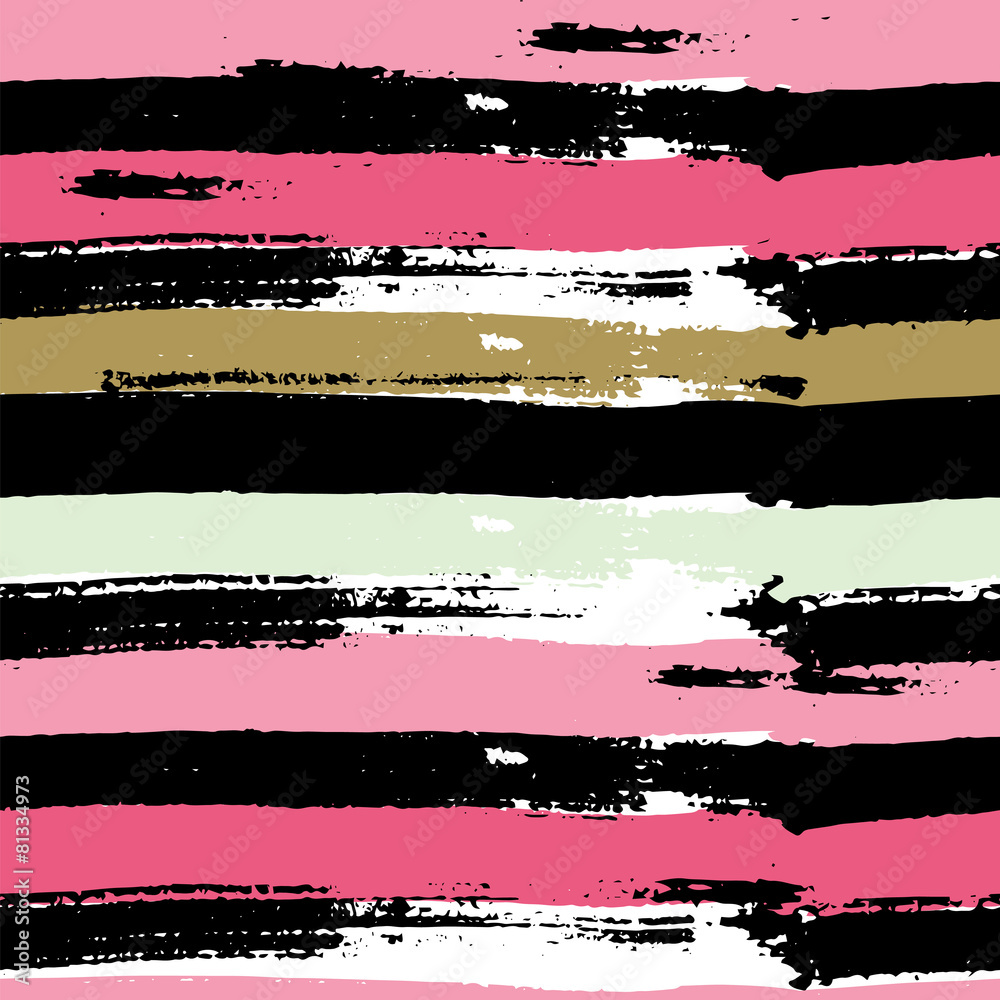 Vector seamless pattern. Made with ink.