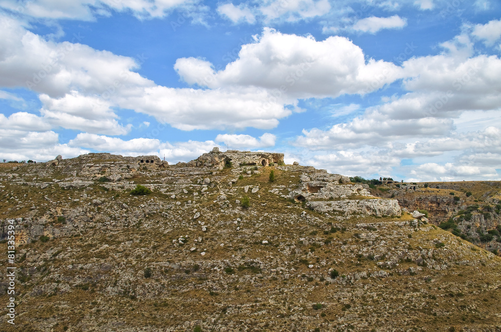 Fototapeta premium Panoramic view of Matera. Basilicata. Italy.