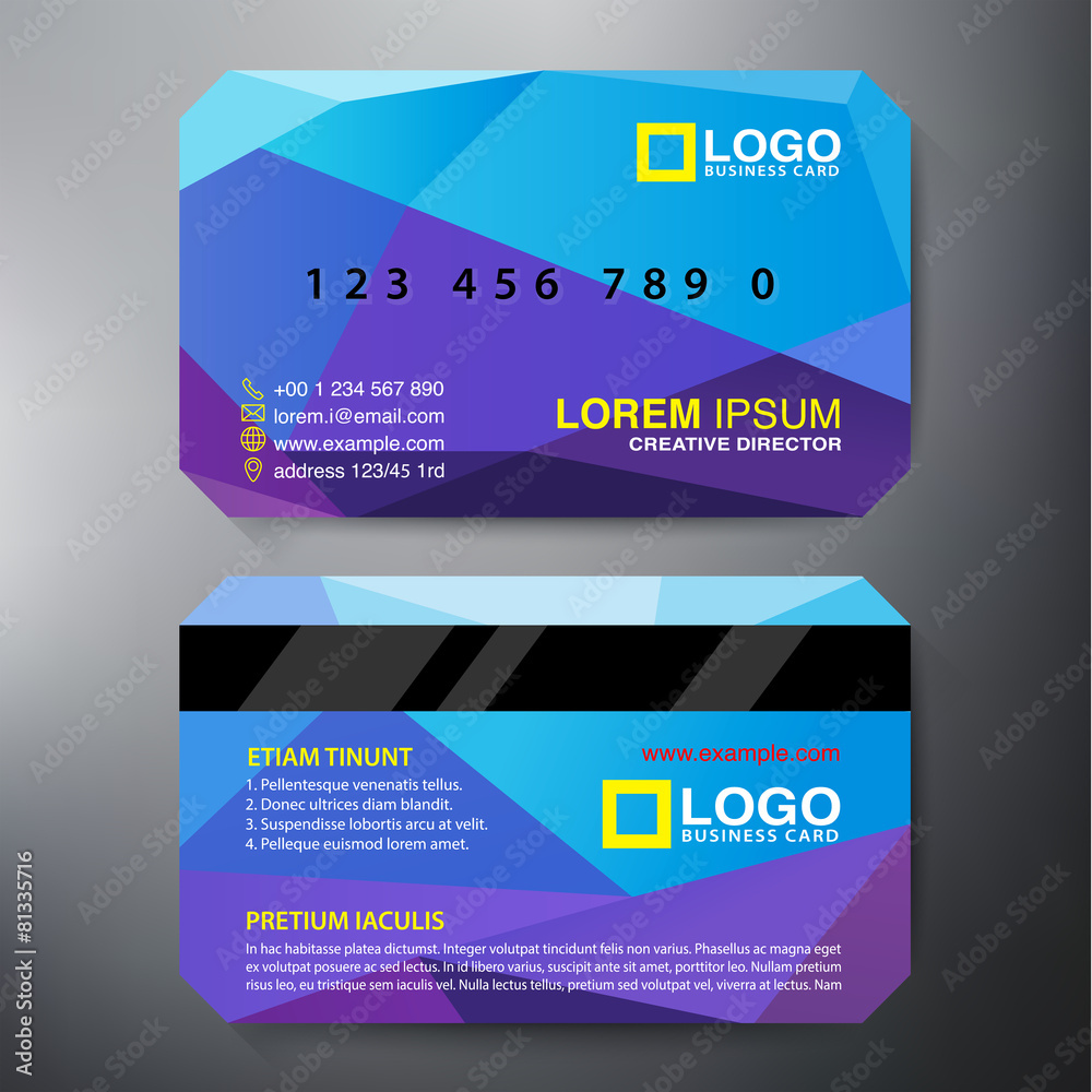 Obraz premium Modern Smart Card Design Template
