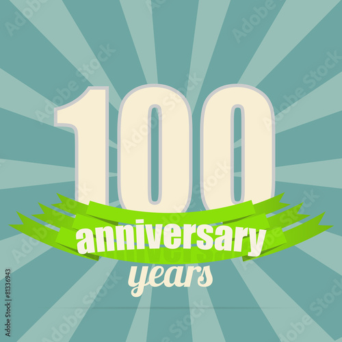 Anniversary emblem.