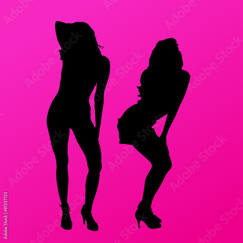 silhouette of woman