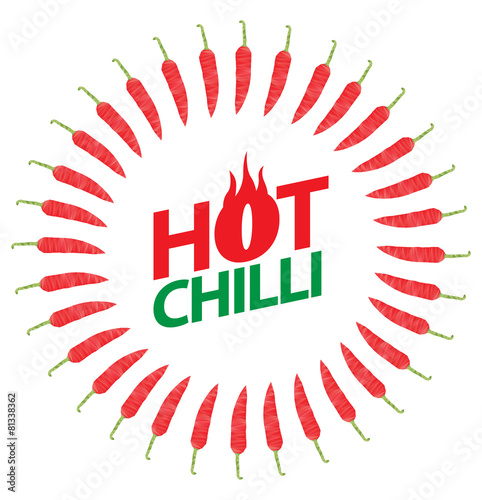 Chili peppers label
