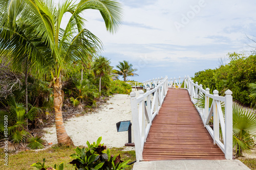 Romantic Walkway to go to the Beach