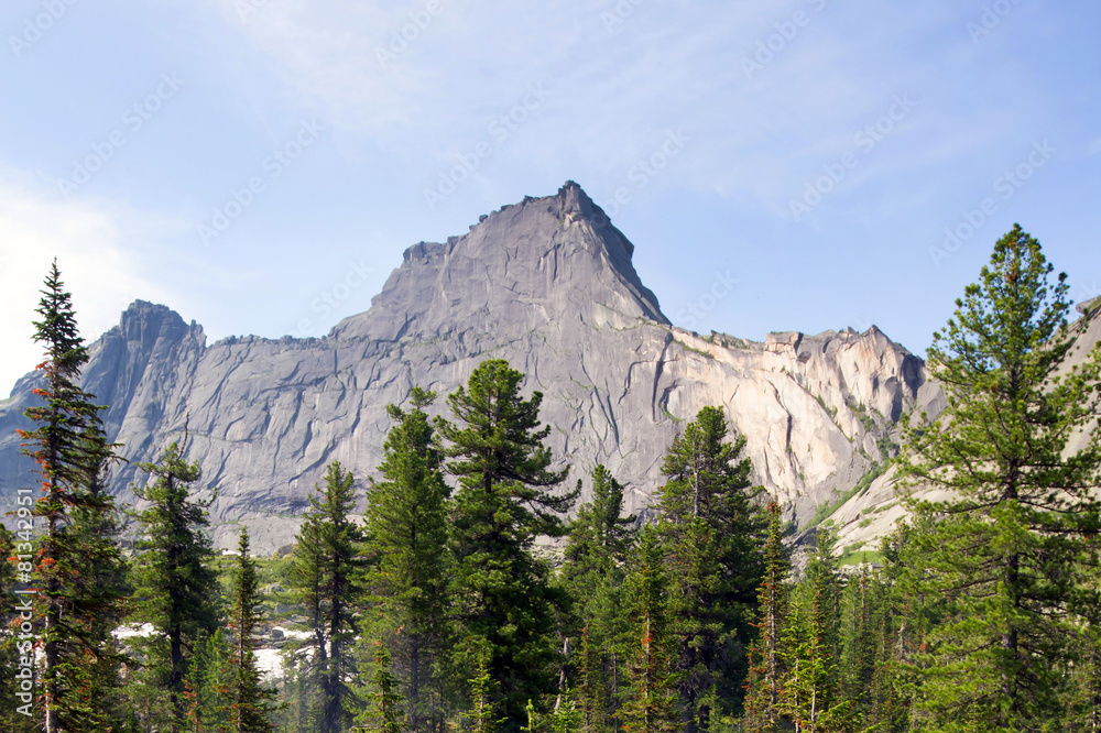 Turtle Mountain in the mountain Ergaki Western Sayan