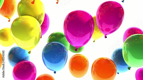 Balloons Animation 3d photo