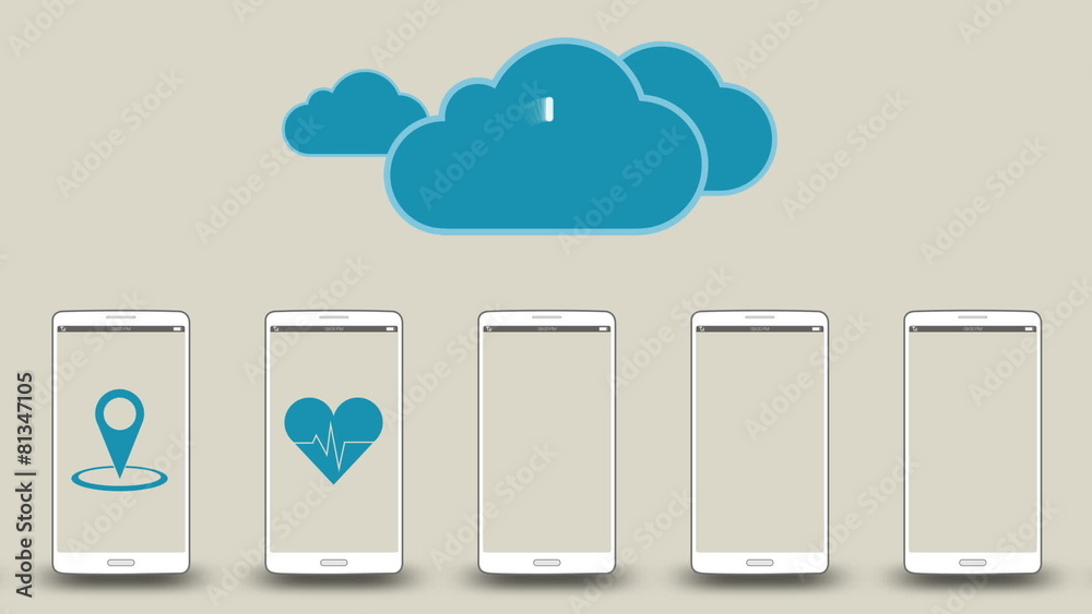 Download application data to cloud concept(included Alpha)