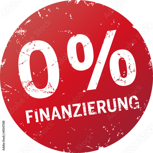 Button Stempel 0 Prozent Finanzierung