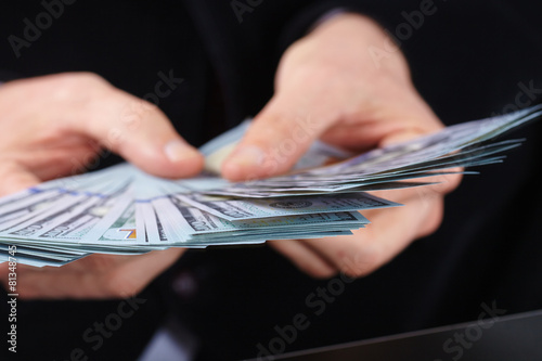 businessman with money