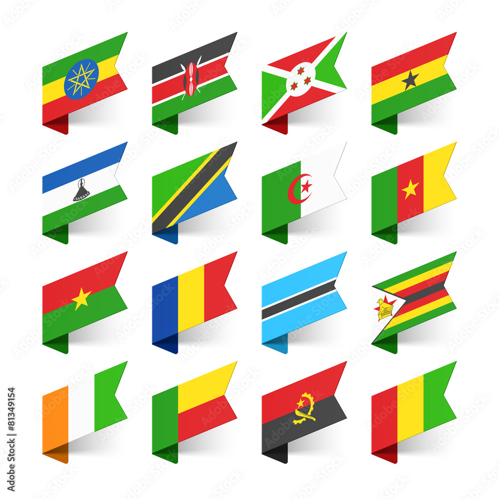 Flags of the World, Africa, set 3 Flags of the World, Africa, set 3