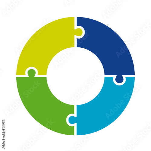 Circular infographic template for cycling diagram, graph, presen