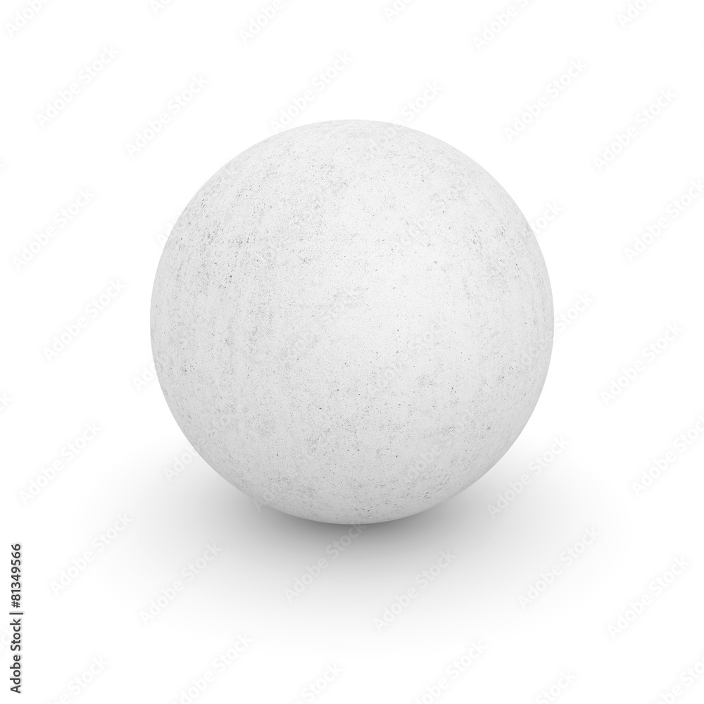 Blank concrete sphere
