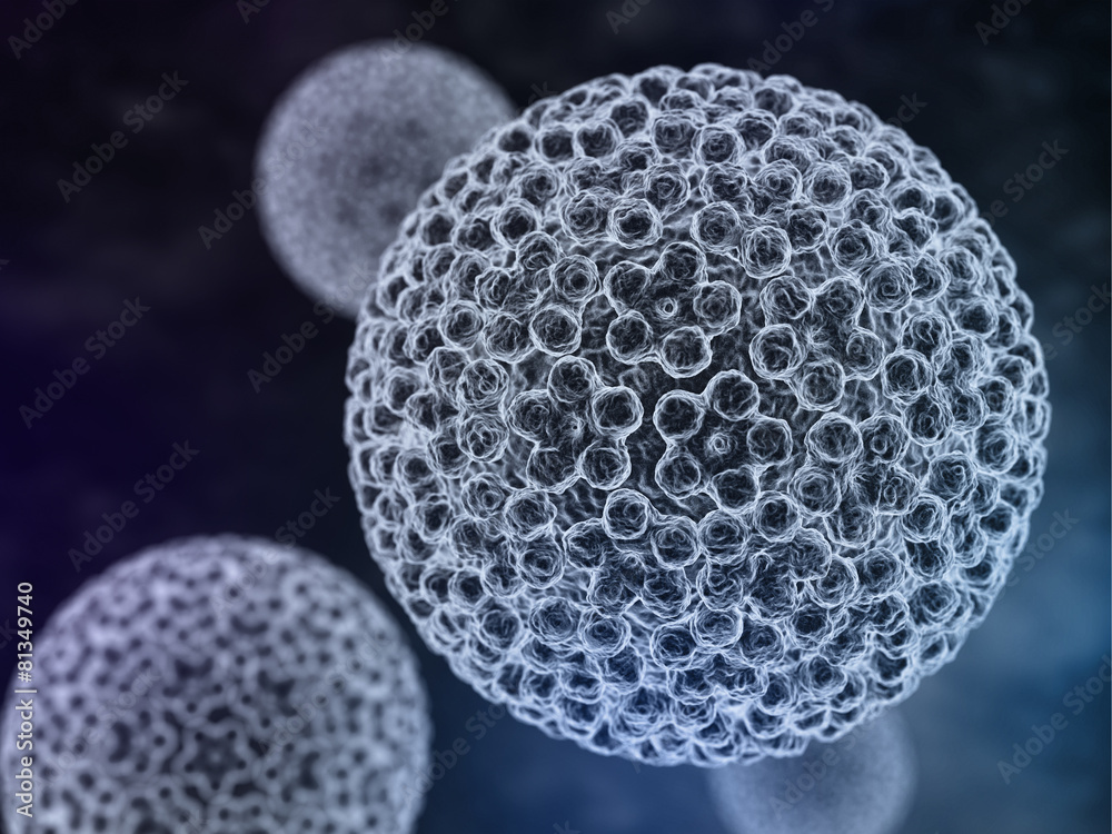 Papilloma Virus. HPV - obrazy, fototapety, plakaty 