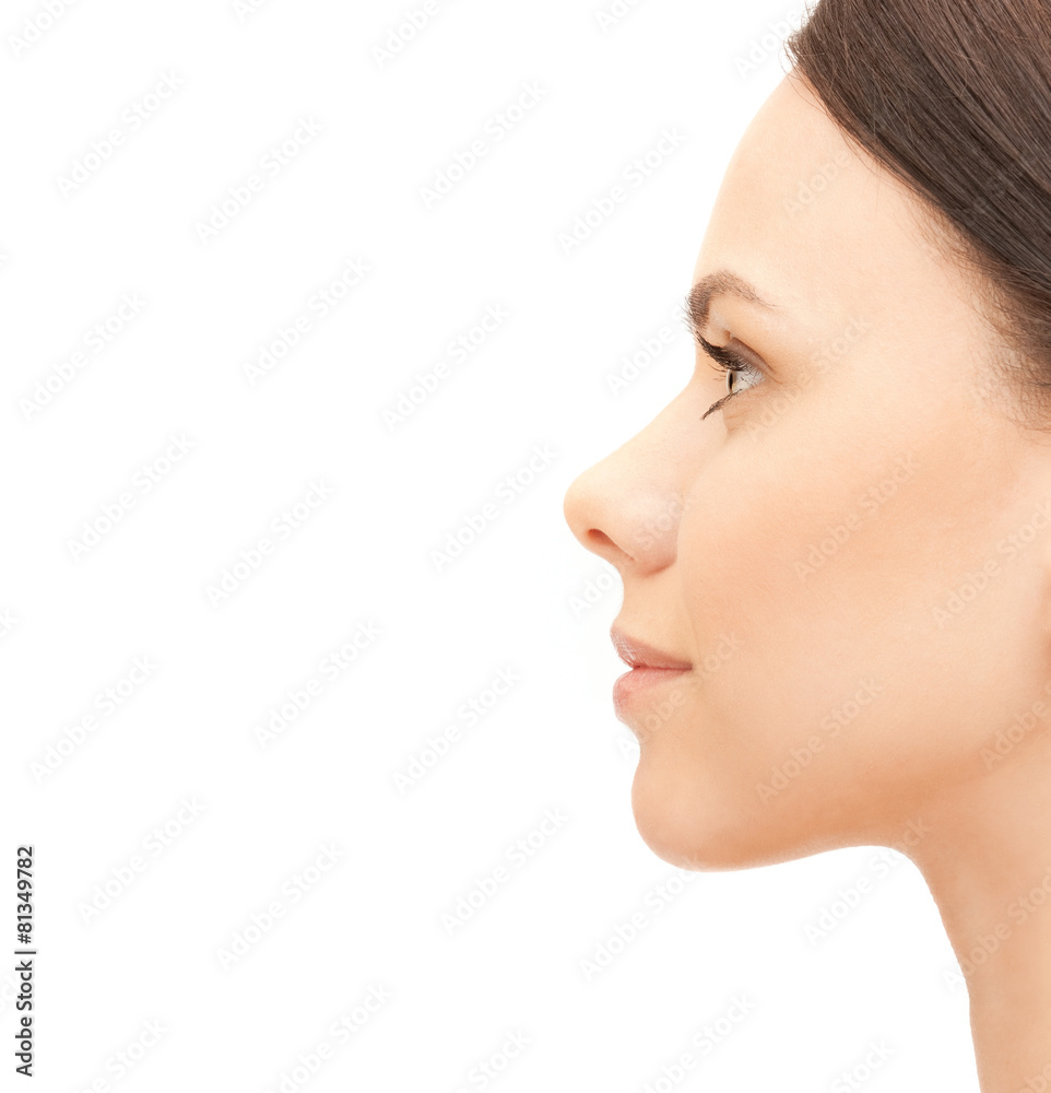 profile portrait of young woman profile portrait of young woman