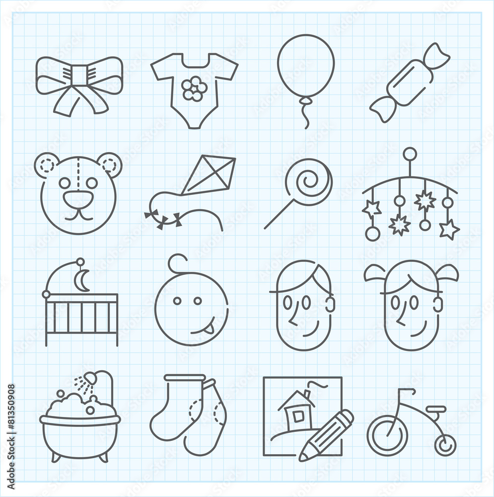 Baby icons Baby icons