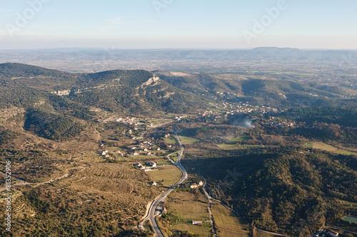Slika na platnu La vallée de St Ambroix vue du ciel