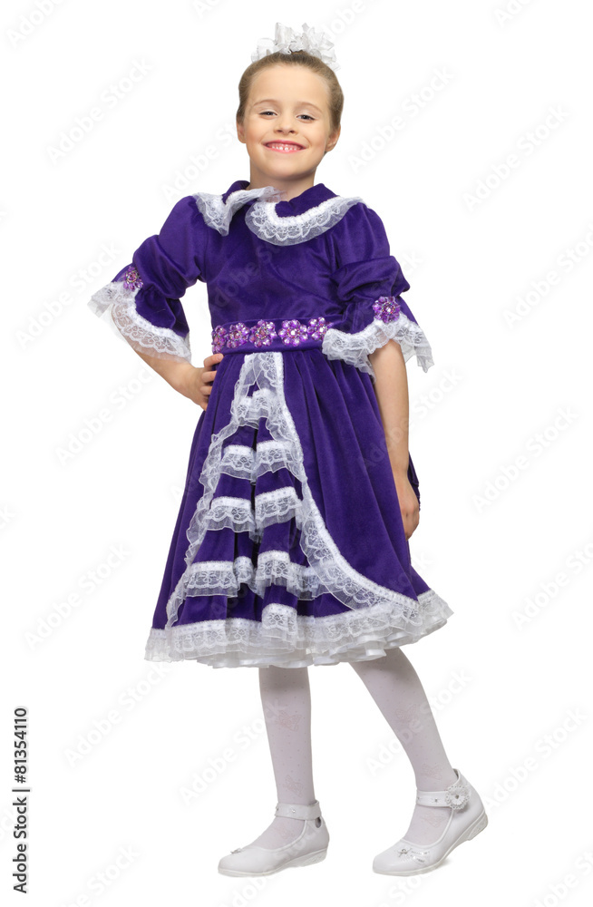 Little girl in beautiful dress Little girl in beautiful dress