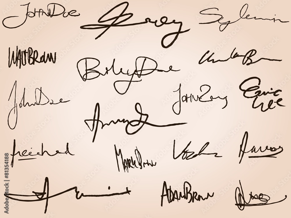 Contract signatures Contract signatures