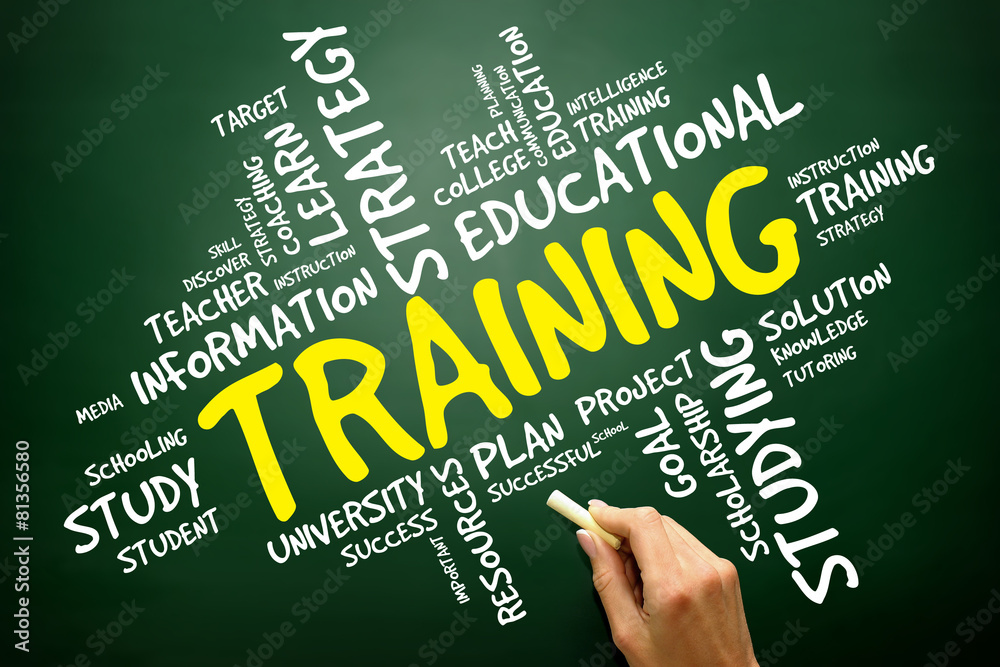 TRAINING word cloud, education concept TRAINING word cloud, education concept