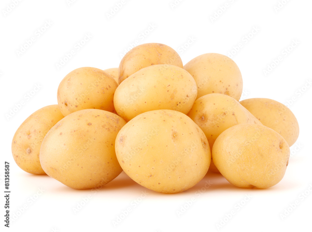 new potato tuber isolated on white background cutout new potato tuber isolated on white background cutout