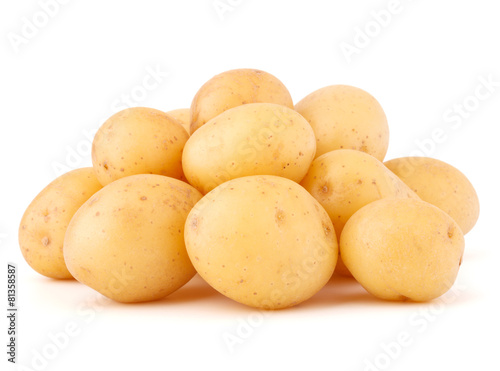 new potato tuber isolated on white background cutout