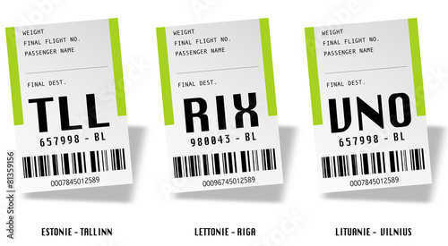 Airport tag bags - Baltics