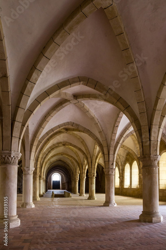 Alcobaca monastery interior  Portugal