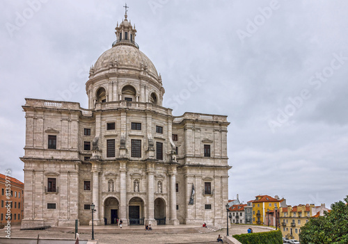 National Pantheon, Lisbon, Portugal. Church panoramic view, Lisb