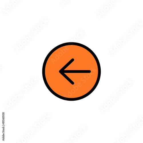 Arrow left - Thickly Colorful icon