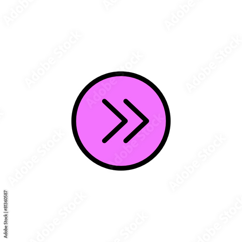 Right arrow - Thickly Colorful icon 