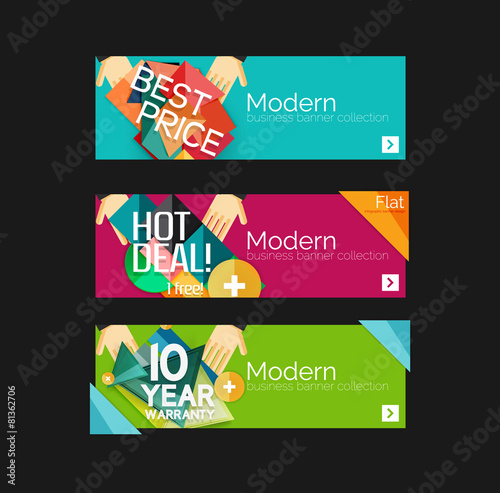 Set of banners with stickers  labels and elements for sale