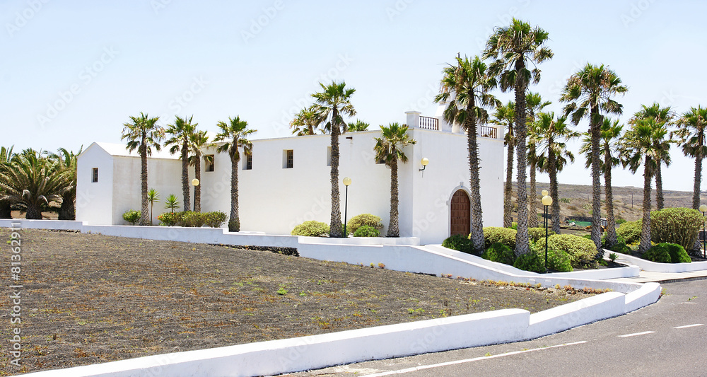 Obraz premium Iglesia en Ye, Lanzarote, Islas Canarias