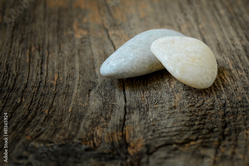 Photography Stones isolated on wood background
