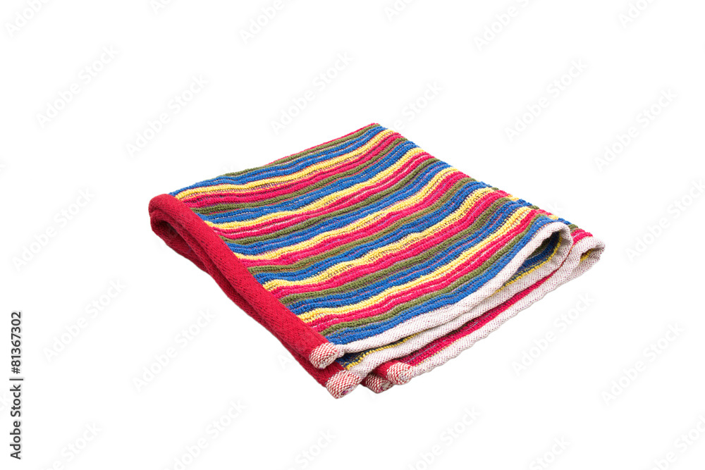dishtowel on white background dishtowel on white background
