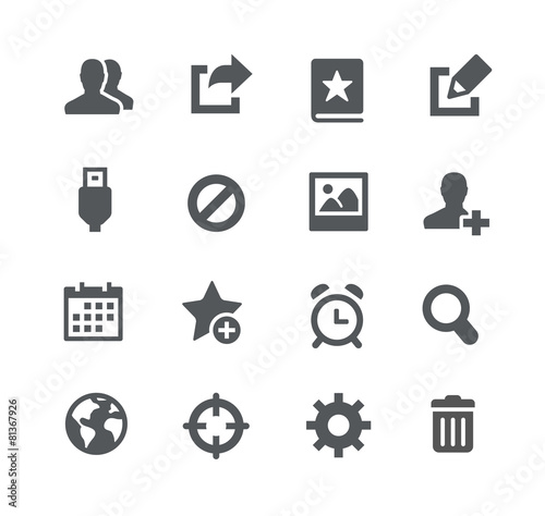 Communication Icons // Apps Interface