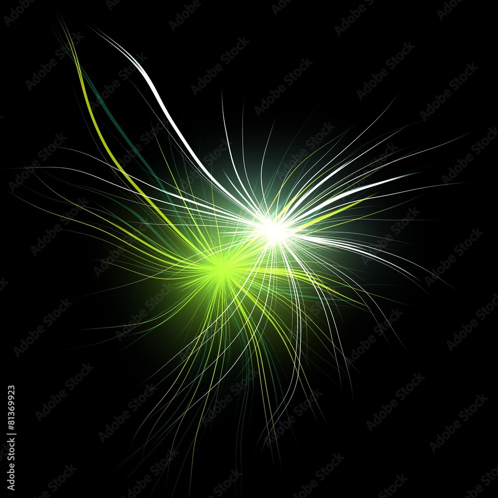 Fototapeta premium Two glowing stars