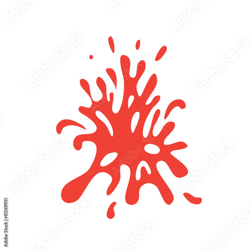 splashes of blood or red wine, vector