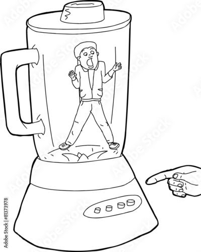 Person Stuck in Blender Outline