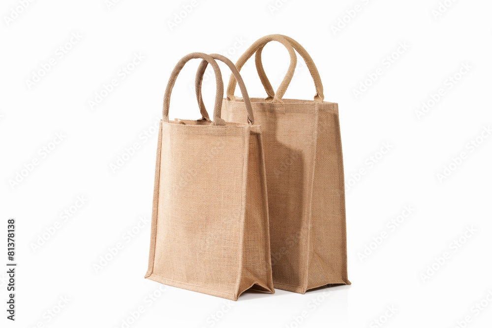 Bag. Textile eco bag on white background Bag. Textile eco bag on white background