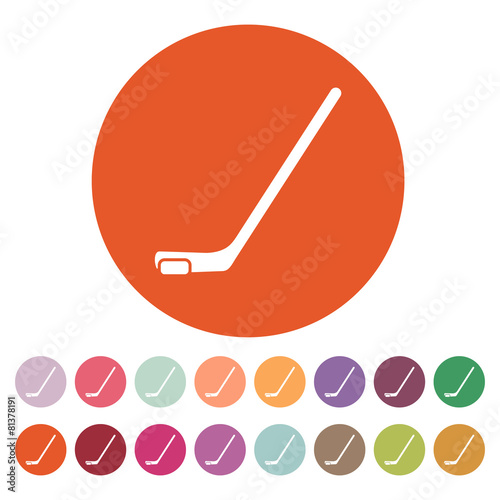 Photography Hockey icon. Game symbol. Flat