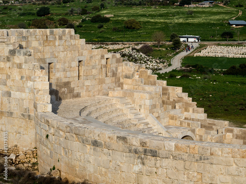 Ruins of Ancient parliament building. Patara,Turkey photo