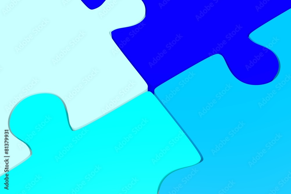3D puzzle team concept 3D puzzle team concept