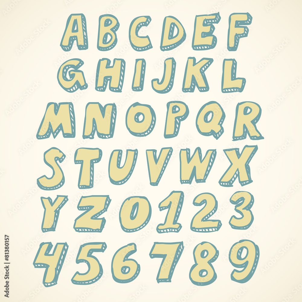 Doodle alphabet Doodle alphabet