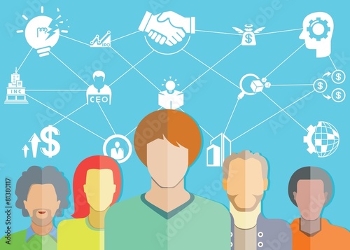 people and business startup concept