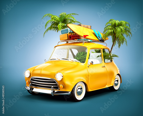 summer travel illustration