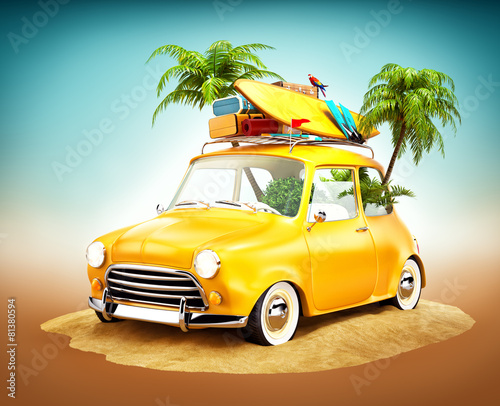 summer travel illustration